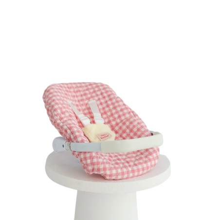 Siège auto | Vichy rose - Tiny Harlow