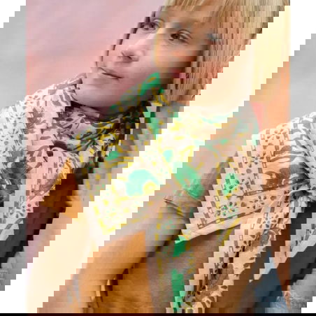 Foulard Grand format | Marisol Rose poudré - Bëllemme