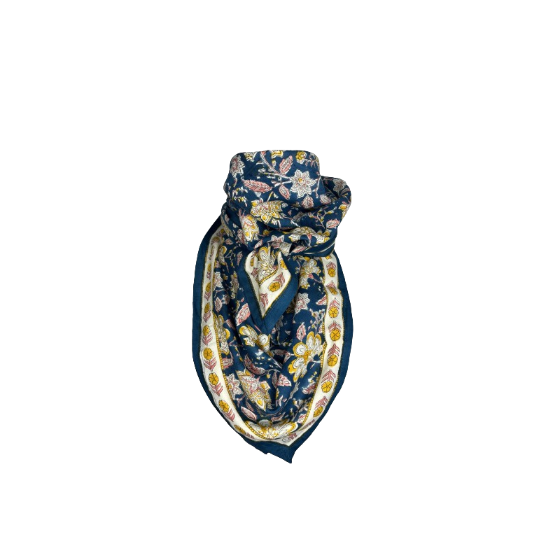 Foulard Grand format | Manon Bleu Azur
