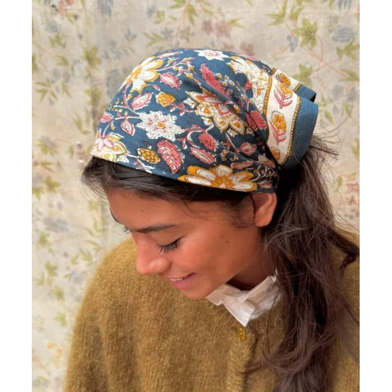 Foulard Grand format | Manon Bleu Azur