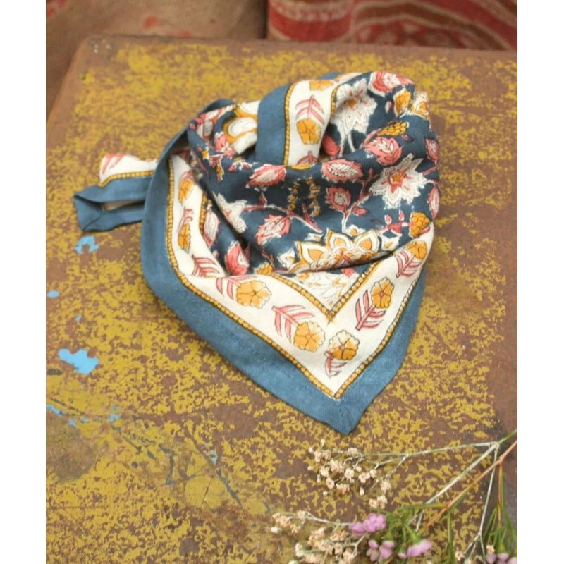 Foulard Grand format | Manon Bleu Azur