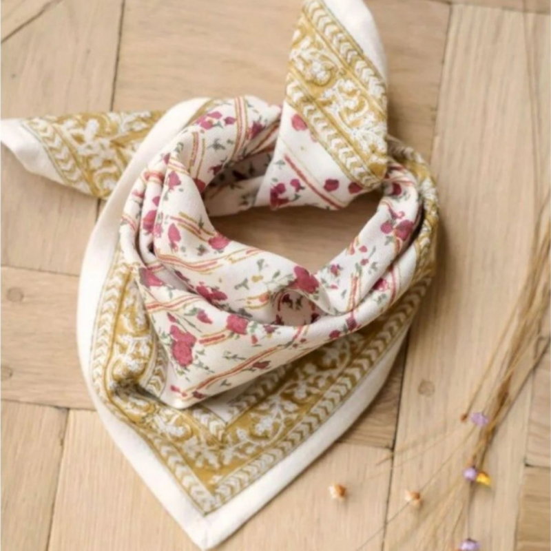 Foulard Grand format | Maya blush