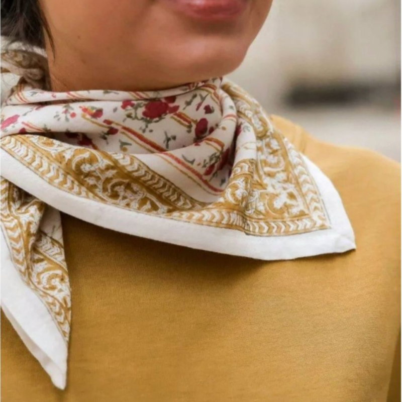 Foulard Grand format | Maya blush