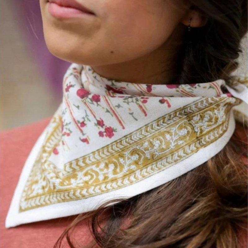 Foulard Grand format | Maya blush
