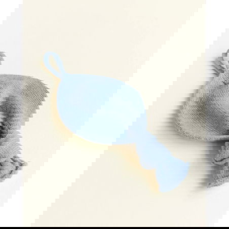 Doudou - Attache-tétine Titi | Light blue - Hvid