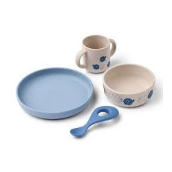 Box repas en silicone 4 pièces | Poisson