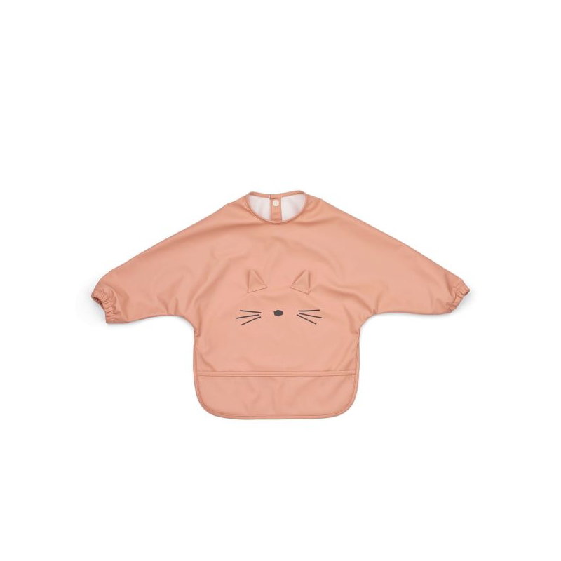 Bavoir intégral | Chat rose