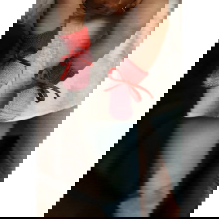 Chaussons en laine | Rouge et rose