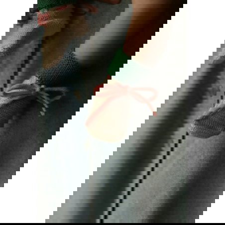 Chaussons en laine | Vert et sable