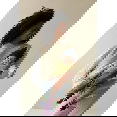 Chaussons en laine | Vert et bleu