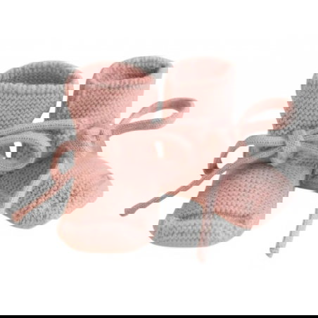 Chaussons en laine 9-15 mois | Poudre - Hvid