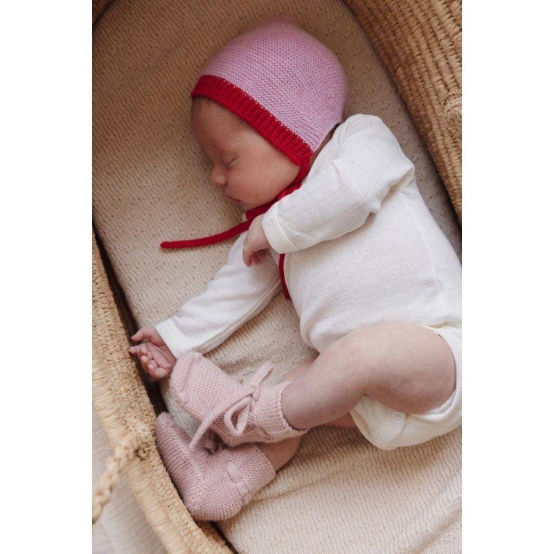 Chaussons en laine 9-15 mois | Poudre