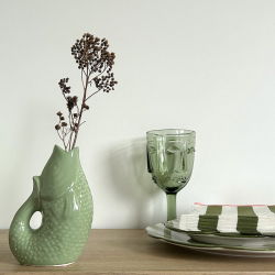 Vase céramique Poisson PM | Matcha
