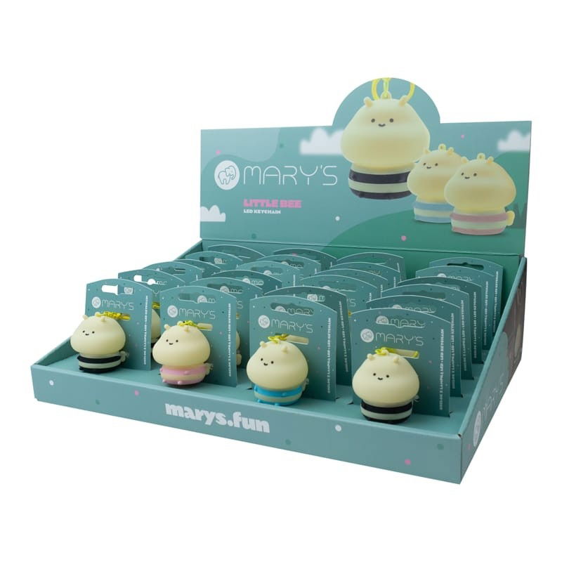 Porte clé à LED Abeille | Coloris aléatoire