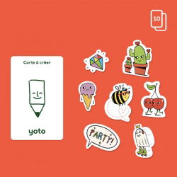 Carte yoto | Cartes à créer Pack de 5