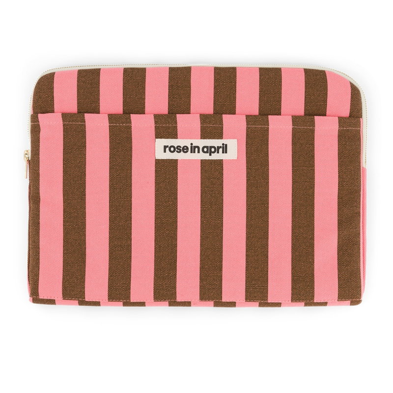 Pochette PC Octave | Funky pink et olive