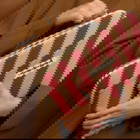 Pochette PC Octave | Funky pink et olive - Rose in April