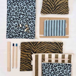 Porte monnaie | Rayures tennis bleu