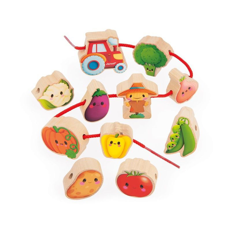 Perles en bois Potager