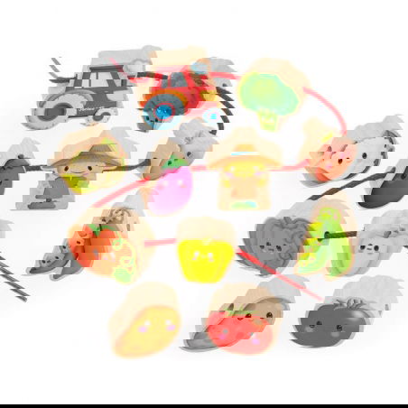 Perles en bois Potager - Janod