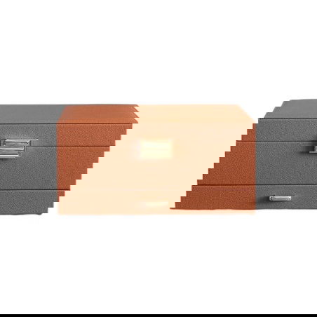 Boîte à bijoux en cuir | Cognac - Maison Scarlett