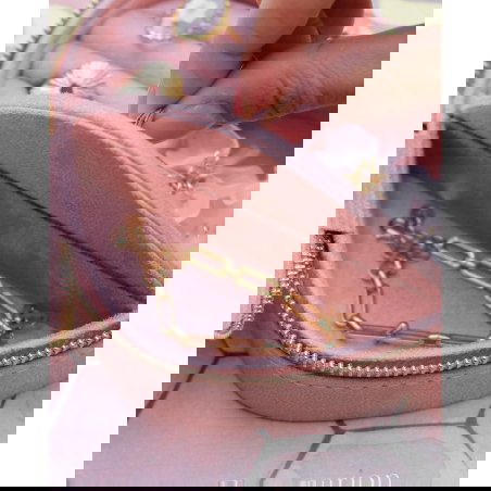 Boîte à bijoux cœur en velours | Rose - Maison Scarlett