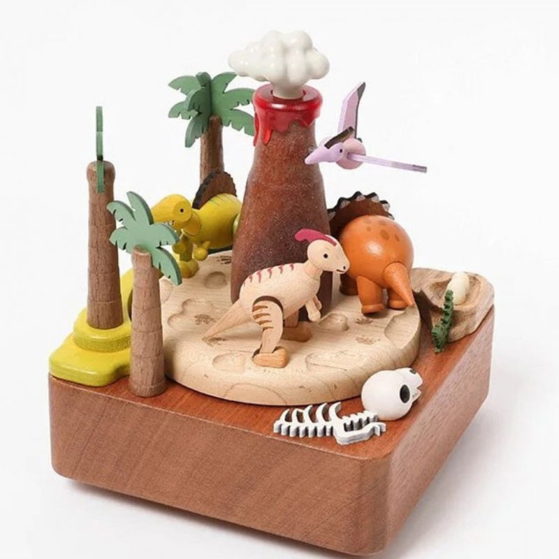 Boite à musique | Dinosaures et volcans