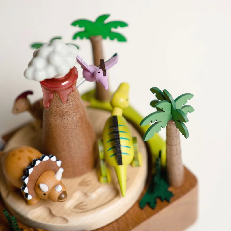 Boite à musique | Dinosaures et volcans