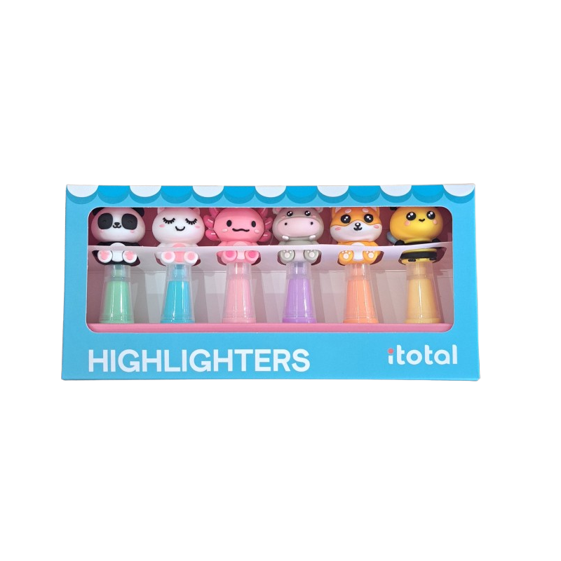 6 mini surligneurs | Cute Animals