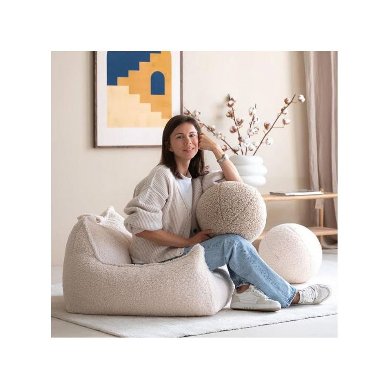 Coussin ballon | Biscuit