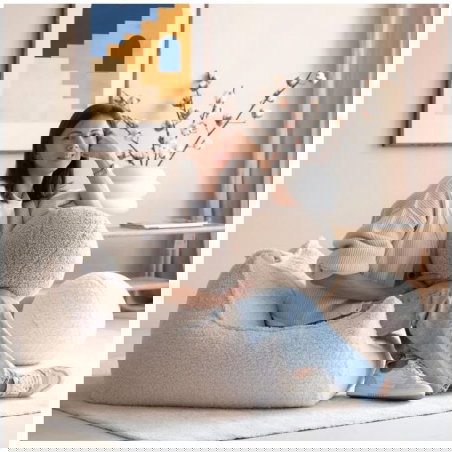 Coussin ballon | Biscuit - Wigiwama