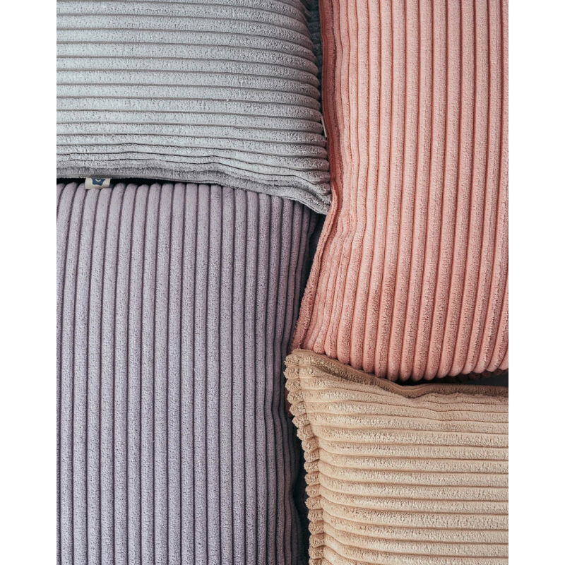 Coussin rectangulaire velours | Sucre brun