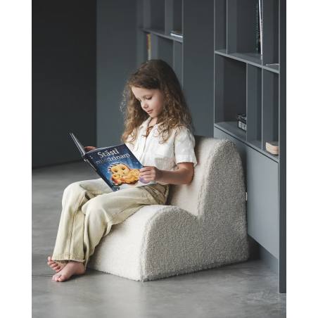 Fauteuil nuage bouclette | Crème - Wigiwama