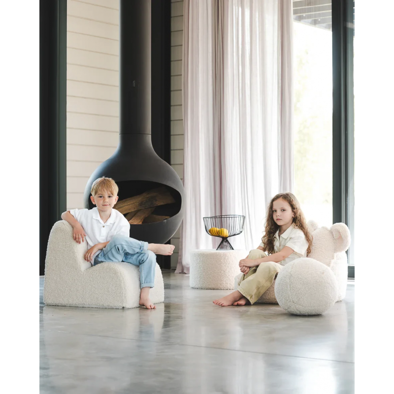 Fauteuil nuage bouclette | Crème