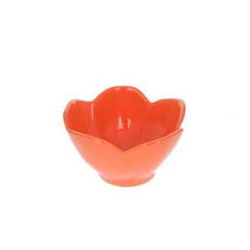 Bol en mélamine | Fleur orange