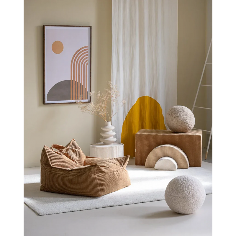 Fauteuil pouf | Caramel