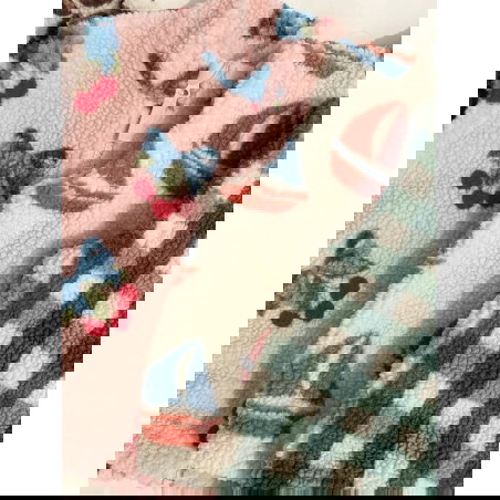 Veste Jody Teddy | Green check - Konges Slojd