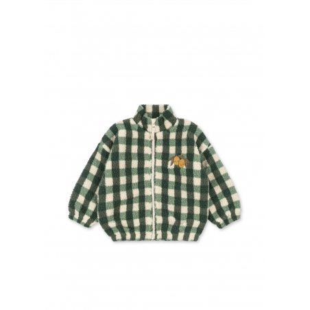 Veste bomber | Green Check - Konges Slojd