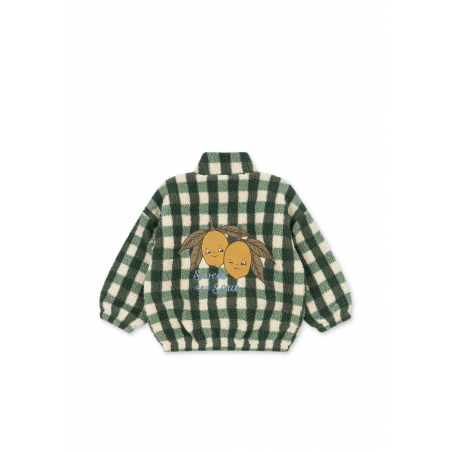 Veste bomber | Green Check - Konges Slojd