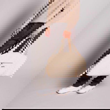 Sac à langer Basile | Velours Beige - Hindbag