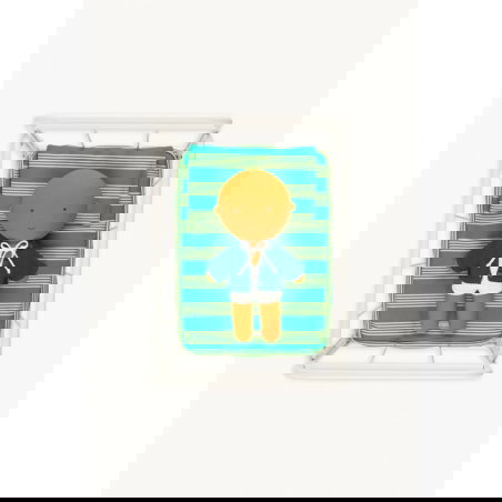 Lit poupée | Rayures vertes - We are gommu