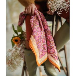 Foulard Grand format | Pia prune