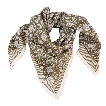 Foulard Grand format | Anjali kaki - Bëllemme