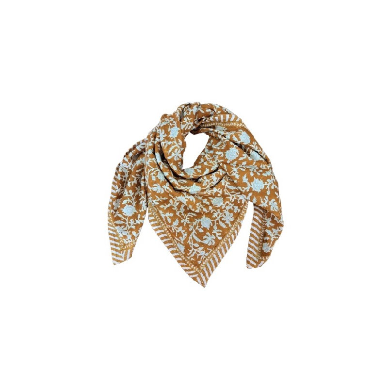 Foulard Grand format | Kate caramel