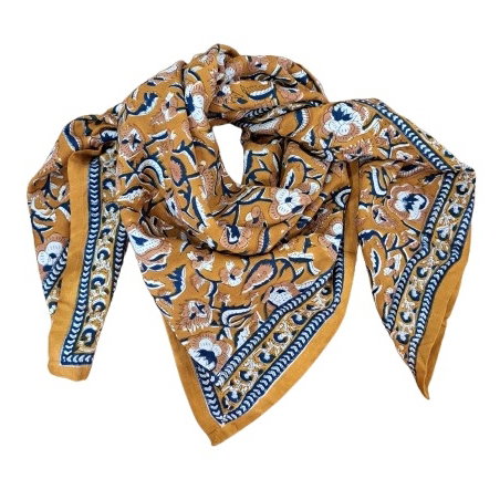 Foulard Grand format | Jaya safran - Bëllemme