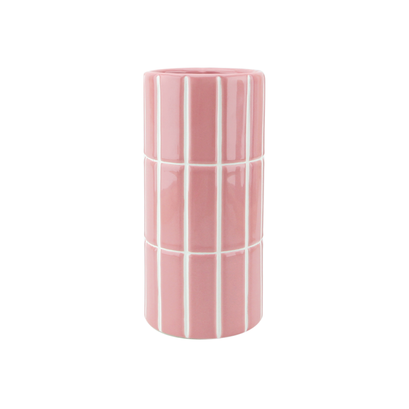 Vase carrelage | Rose