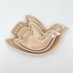 Plat cuicui oiseau Moyen | Brun