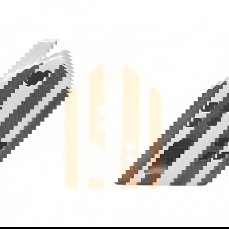 Maisonnette rayée | Marron - Sélection déco