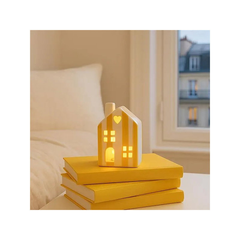 Maisonnette rayée | Marron