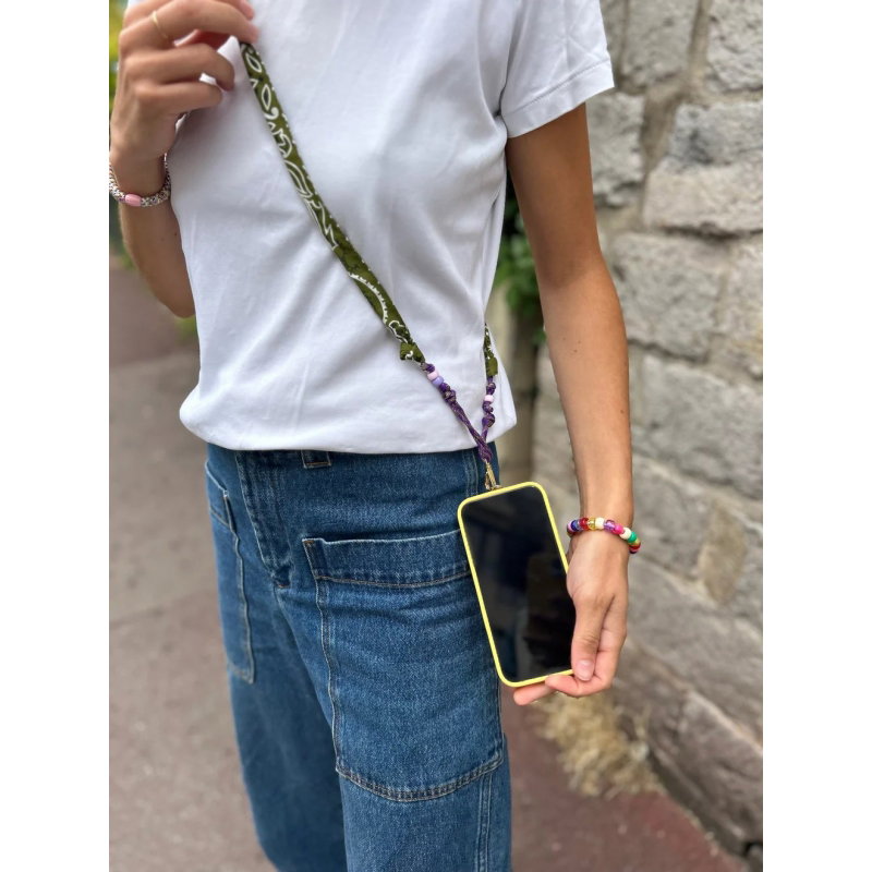 Cordon de téléphone | Vert olive